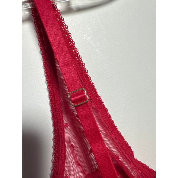 Brand New INC International Concepts Red Lace One Piece Bodysuit Women's Medium - Picture 7 of 7